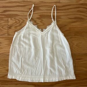 Abercrombie & Fitch White Lace Trim Camisole